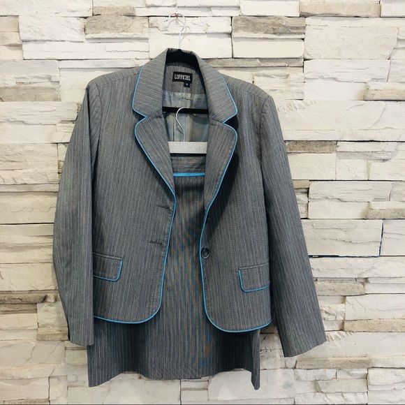 L’OFFICIEL/ WOMEN’S PINSTRIPED SUIT - Picture 3 of 11